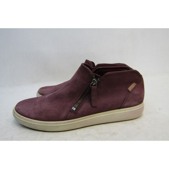 Ecco Shoes Ecco Womens Size 42 Eur Burgundy Leather Zip